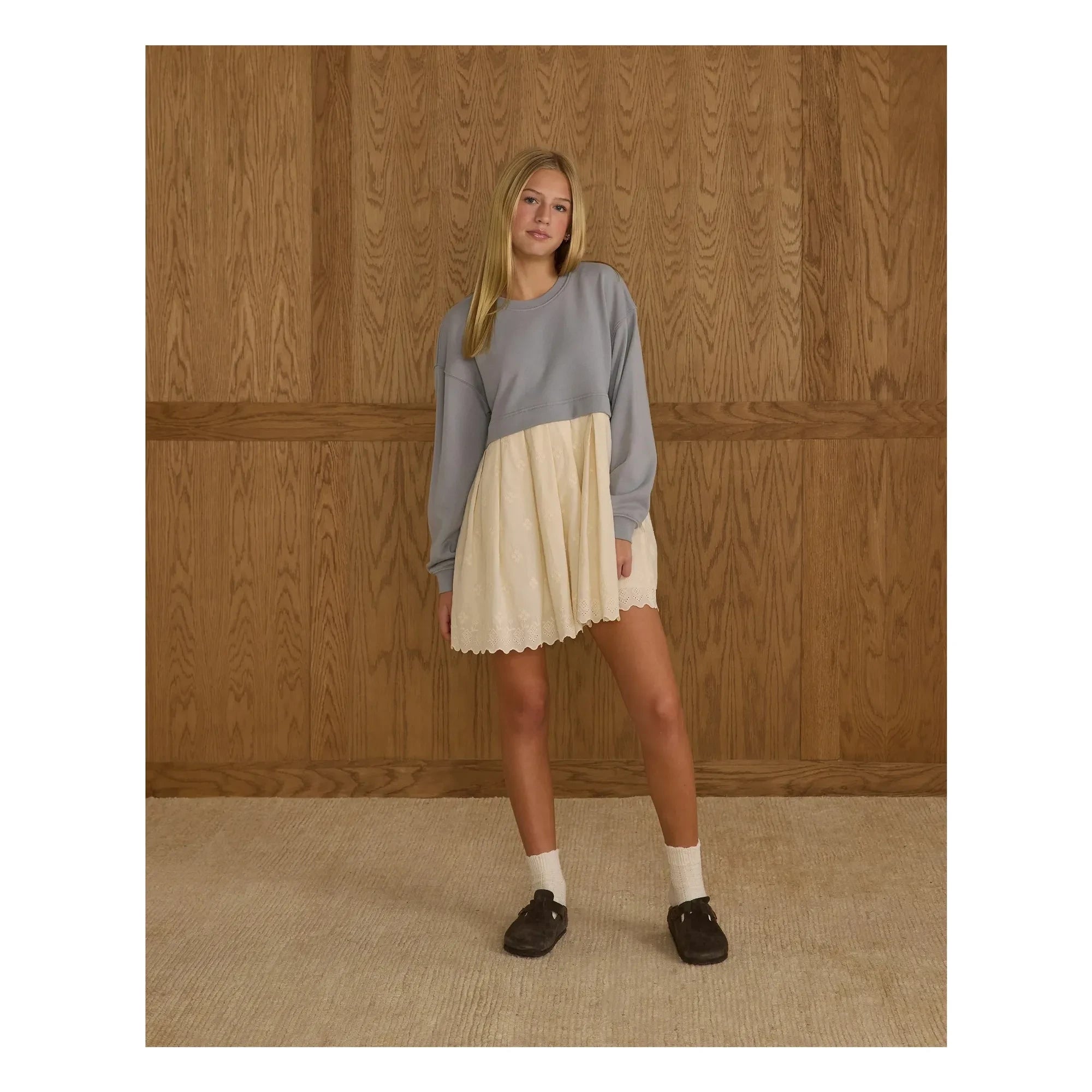 Rylee + Cru - Sweat Dress | Gray Blue