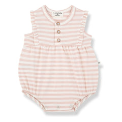 1+ in the family - Cinnia Striped Romper | Beige Pink