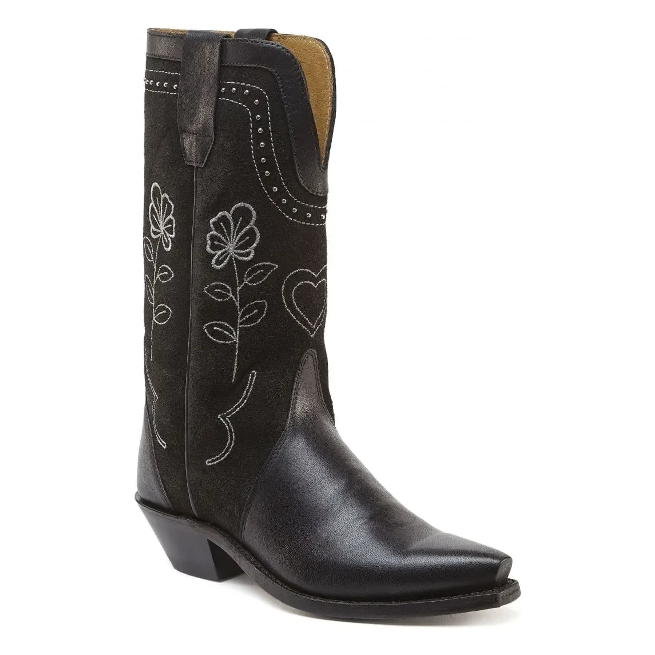 Bootstock - Santiags Haily Suede Studs | Black