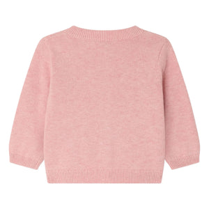 Bonpoint - Claudie Embroidered Cardigan | Powder Pink