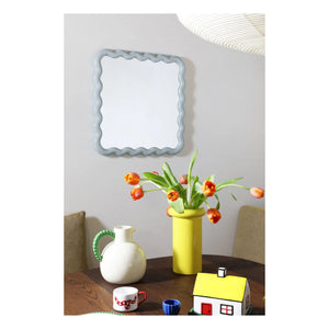 &Klevering - Zigzag Mirror | Light Blue