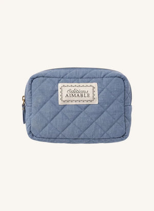Editions Aimable - Toscana cosmetic bag | Blue Chambray