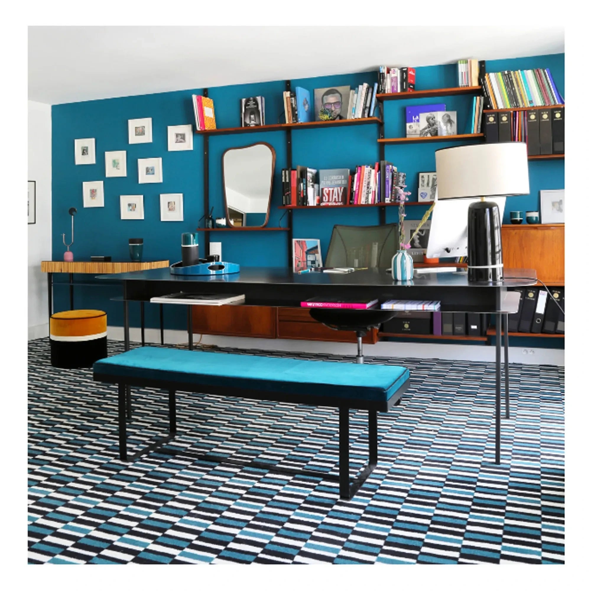 Maison Sarah Lavoine - Gaspard Velvet Bench | Black