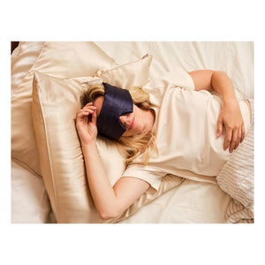 Emily's Pillow - Silk Hair Band Sleep Mask | Midnight Blue