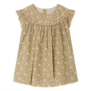 Bonpoint - Amantine Liberty Organic Cotton Dress | Green