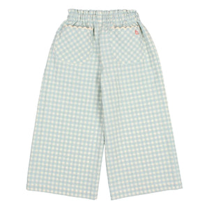 Búho - Vichy Seersucker Pants | Aqua