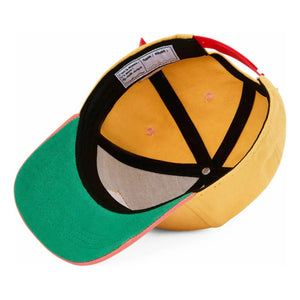 Hello Hossy - Mini Sunset Organic Cotton Curved Visor Hat | Yellow