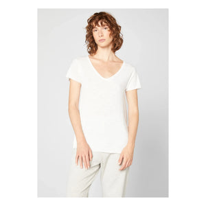 American Vintage - Jacksonville V-Neck T-Shirt | White