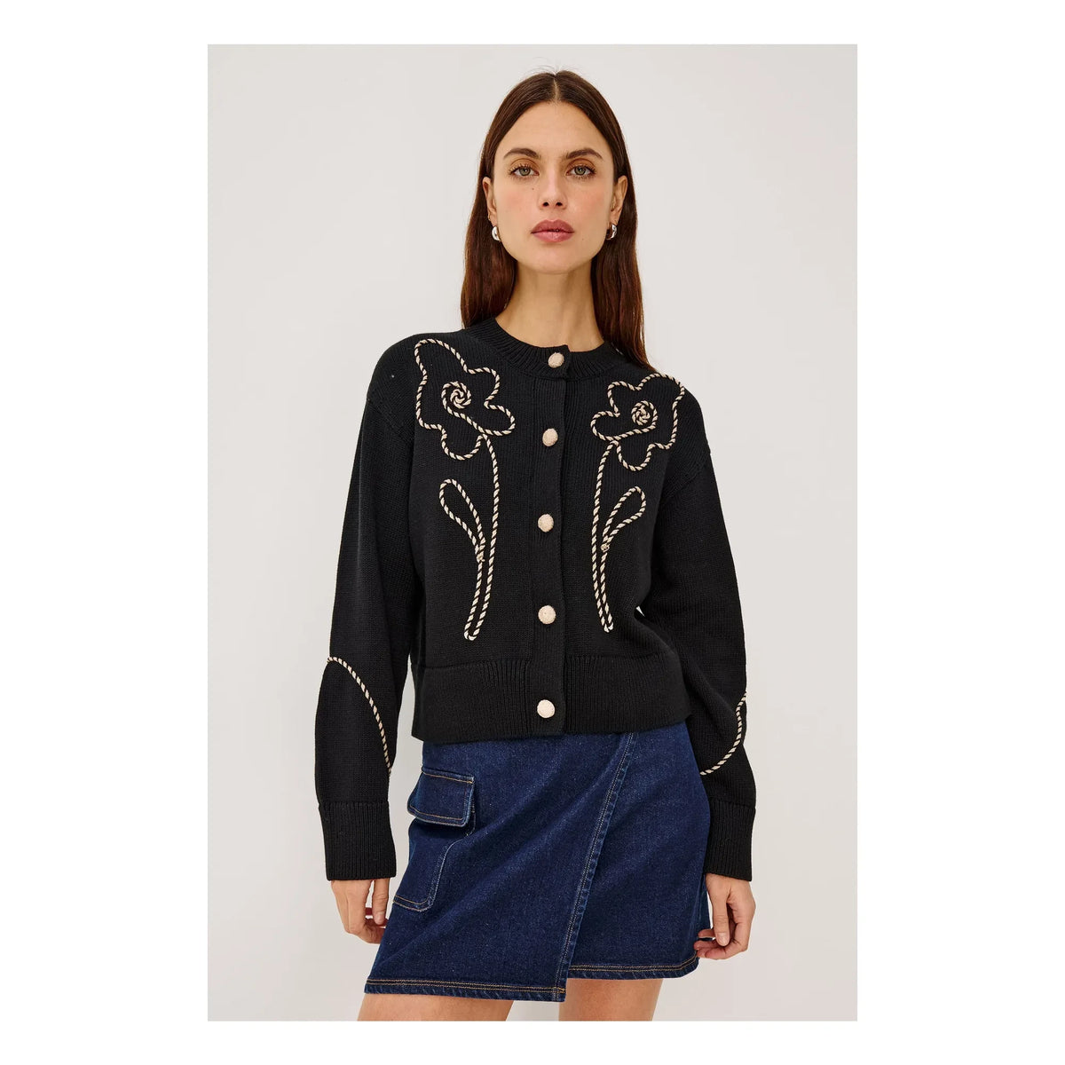 Rails - Floral Western Vest | Black