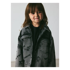 brunobruno nation - Lou Voyage Organic Cotton Denim Jacket | Gray