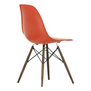 Vitra - DSW Plastic Chair - Maple Base - Charles & Ray Eames | Poppy Red