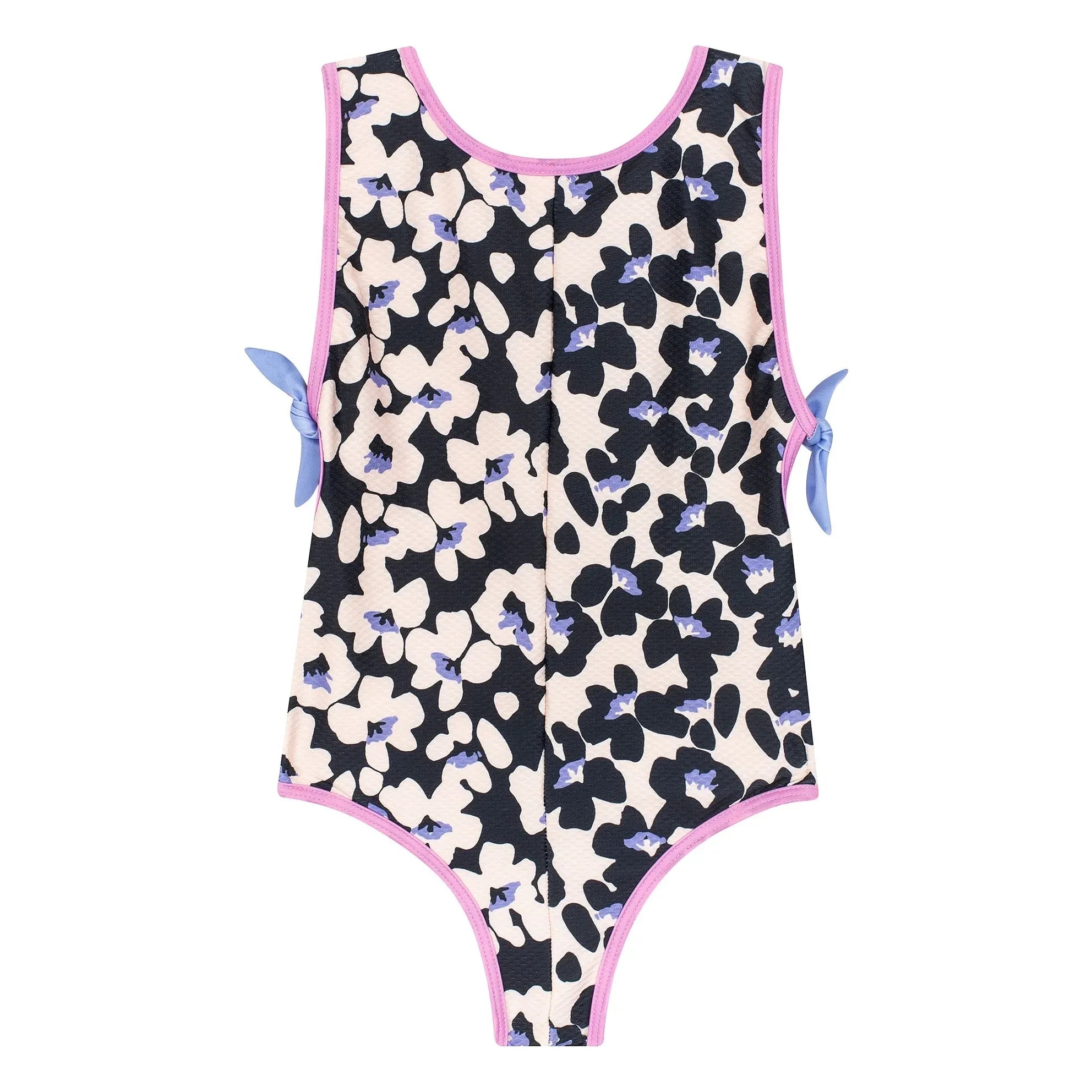 My First Cantê - Dakota Floral Pattern Textured Swimsuit | Ecru