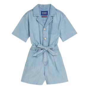 Scotch & Soda - Chambray Romper | Light Blue