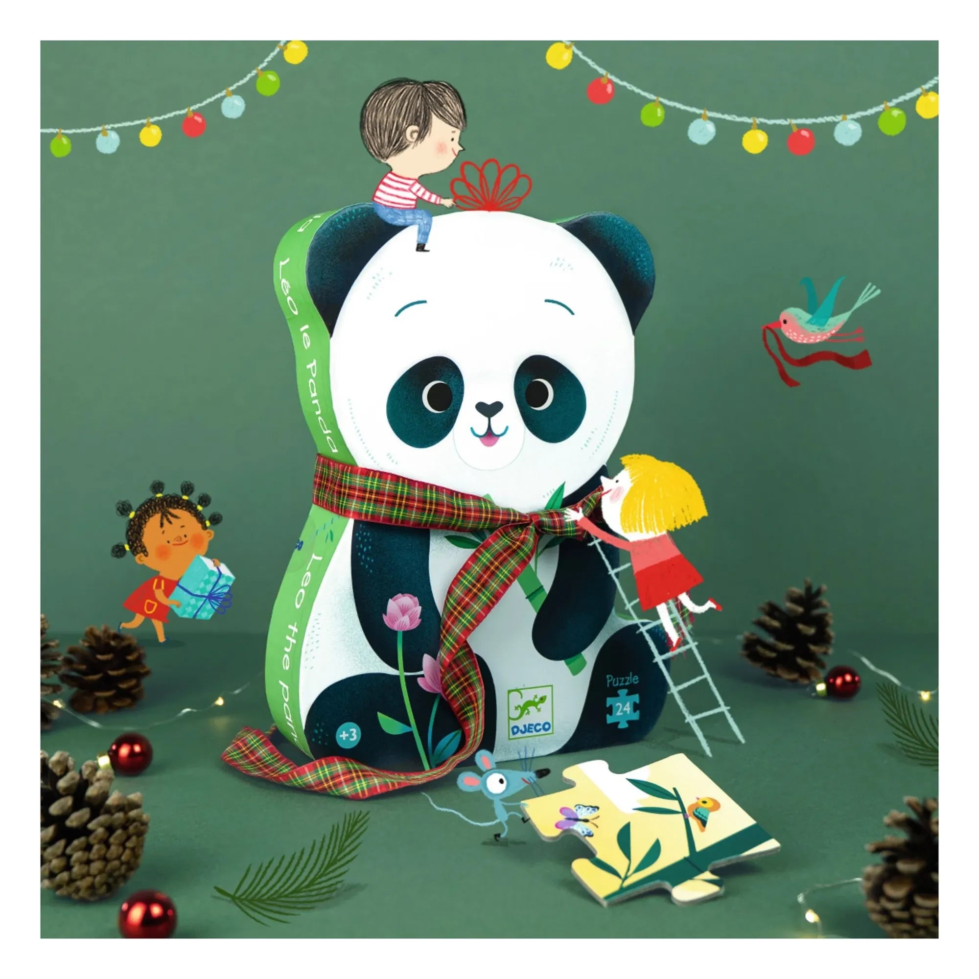 Djeco - Leo Panda Puzzle - 24 pieces