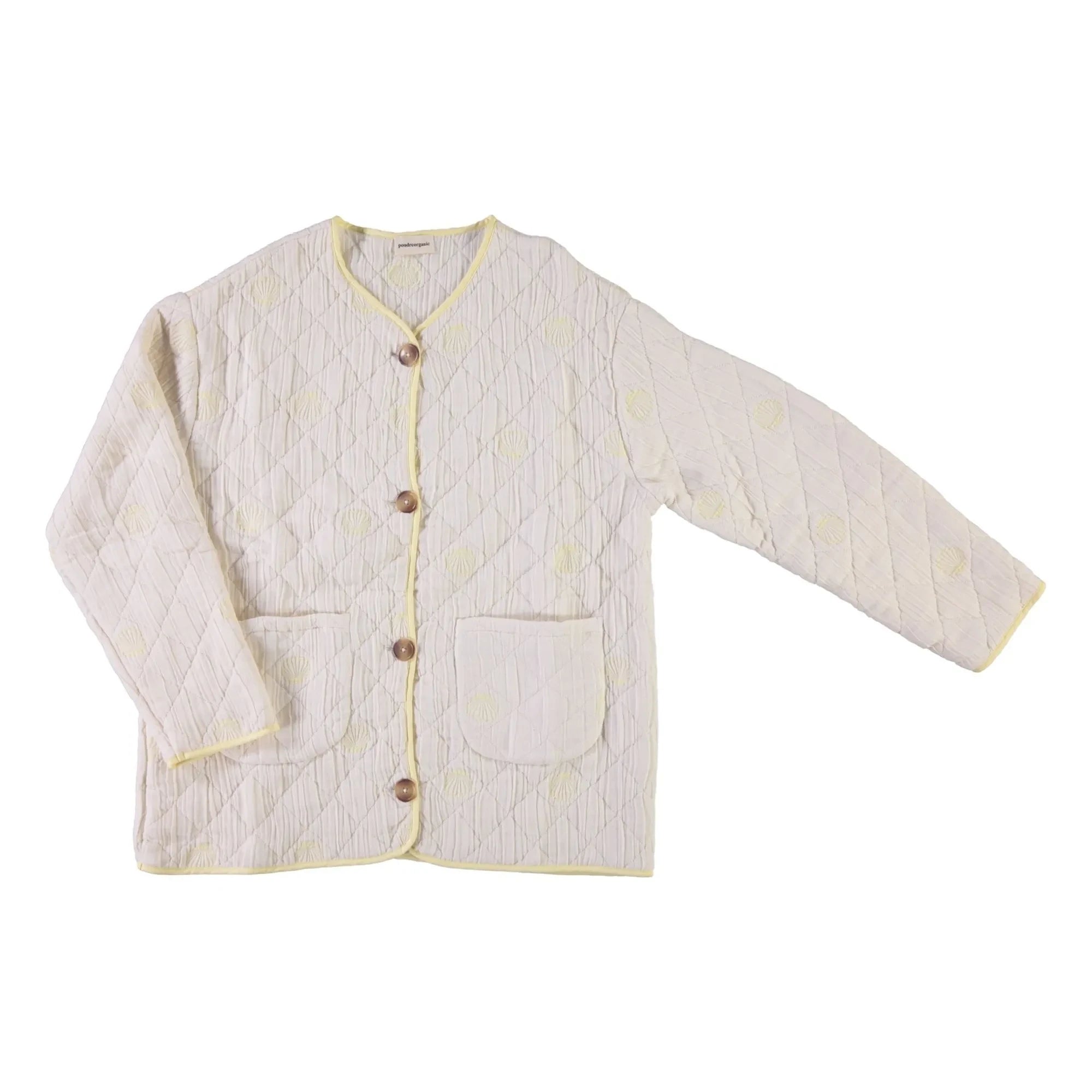 Poudre Organic - Millet Organic Cotton Quilted Jacket | Yellow