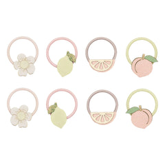 Mimi & Lula - 8-piece Mini Peach Hair Clip Set | Yellow