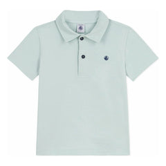 Petit Bateau - Organic Cotton Polo T-Shirt | Turquoise