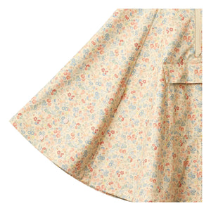 Wheat - Drop Flower Waterproof Cape Made from Recycled Fibers | Apricot