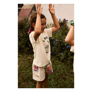 Arsène et Les Pipelettes - Toucan Poplin Shorts | Ecru