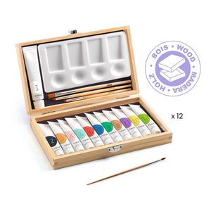 Djeco - Art Set - 12 Gouache Paints