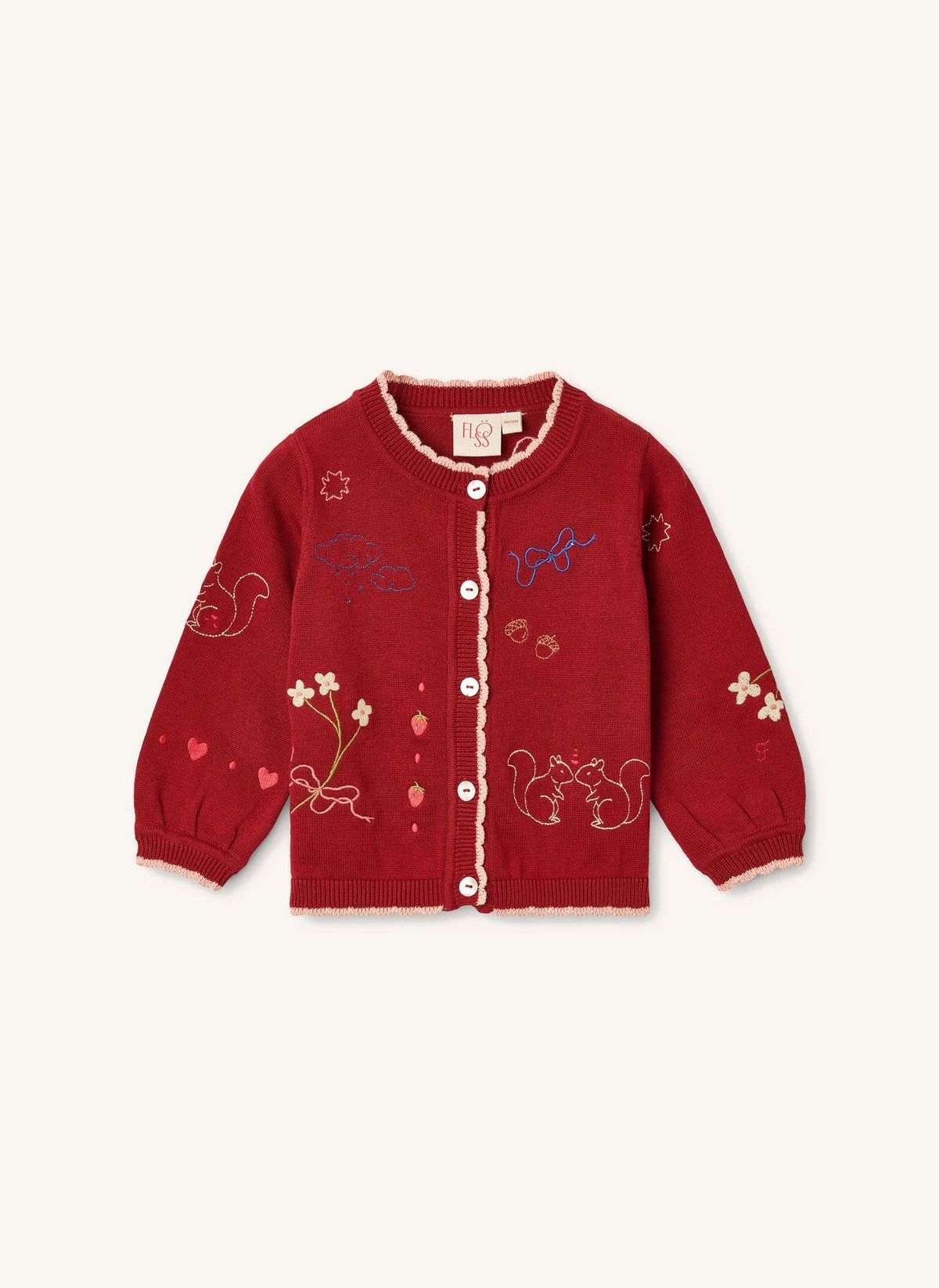 Flöss - Agnes Cardigan | Red