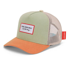 Hello Hossy - Trucker Mini Organic Cotton Curved Brim Cap | Light Green