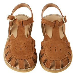 Emile et Ida - Leather Cat Sandals | Caramel