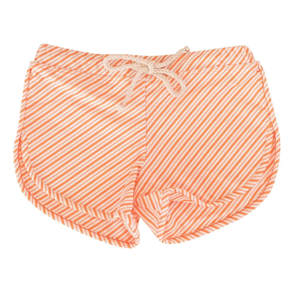 Ina Swim - Mesa Striped Swim Shorts | Coral