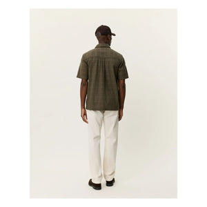 Les Deux - Charlie Cotton Short Sleeve Shirt | Khaki