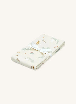 Cam Cam - Woodland Jersey Swaddle Blanket | Ecru