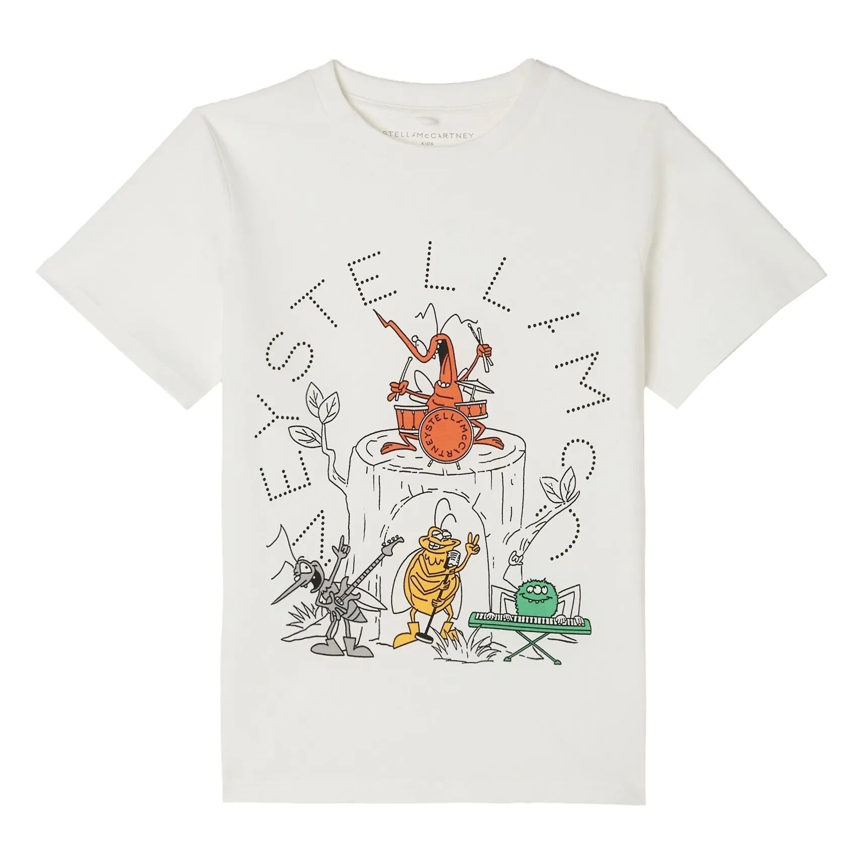 Stella McCartney Kids - Stella Insectes Organic Cotton T-Shirt | Ivory