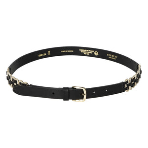 Herbert Brother Sister - La Alba Leather Belt | Black