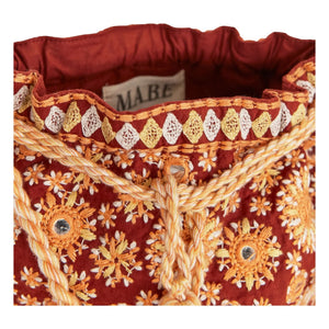 M.A.B.E. - Suri Embroidered Bag | Rust Color