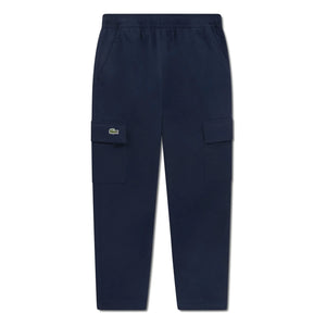 Lacoste - Organic Cotton Drawstring Cargo Pants | Navy Blue