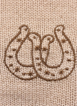 Hundred Pieces - Lacy Get Lucky Merino Wool Sweater | Cream