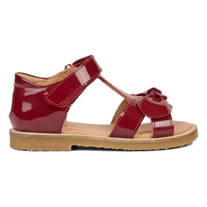 Petit Nord - Bow sandals | Cherry red