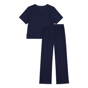 Petit Bateau - Navy blue liquid pajamas