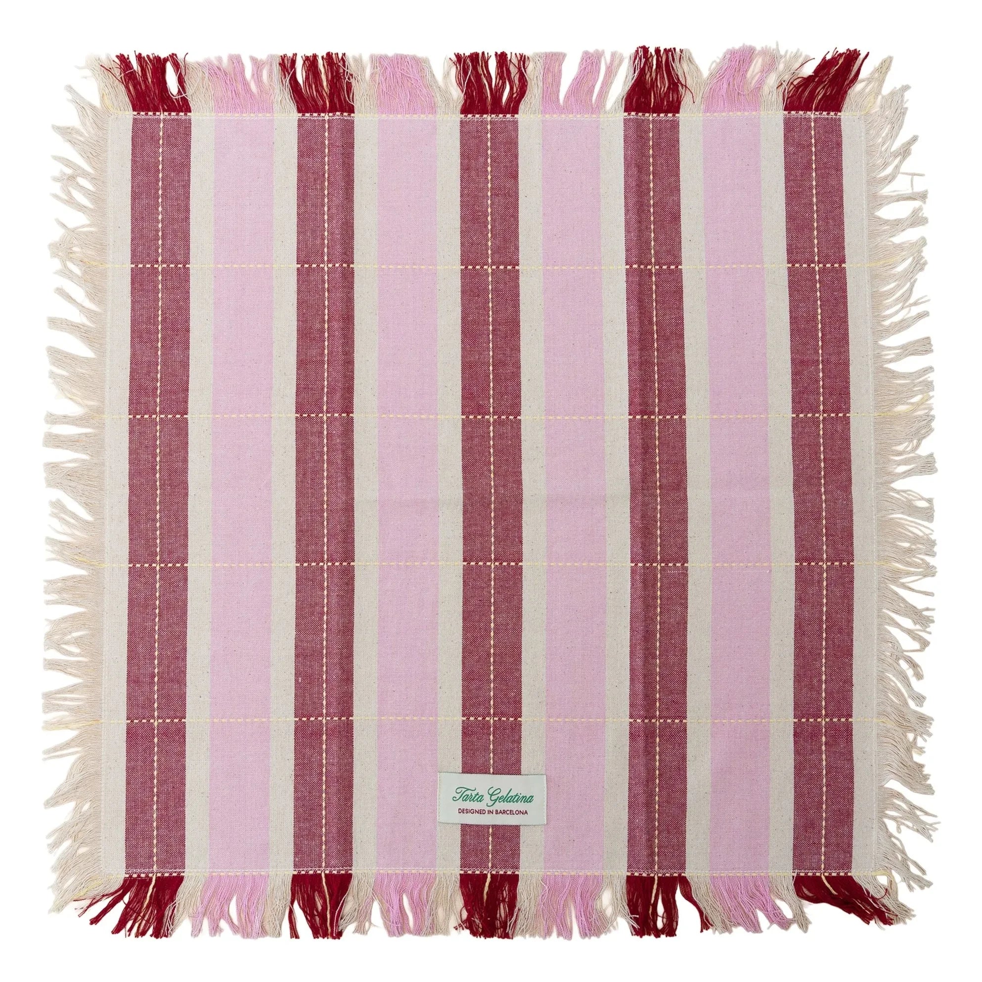 Tarta Gelatina - Organic Cotton Napkins - 2-piece Set | Pink