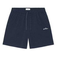 Les Deux - Stan Seersucker Swim Shorts | Dark Blue
