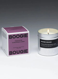 Boogie Bougie - FM Patchouli & Leather Nightclub Scented Candle - 250 g
