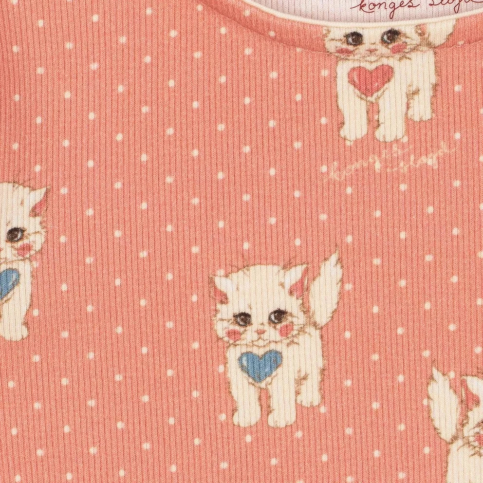 Konges Sløjd - Ella Cats Organic Cotton T-Shirt | Pink