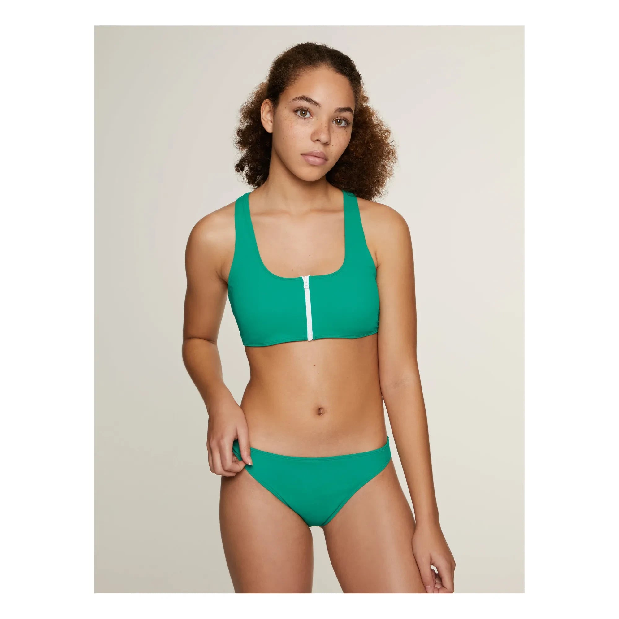 Miska Paris - Organic Brief Bikini Bottom | Green