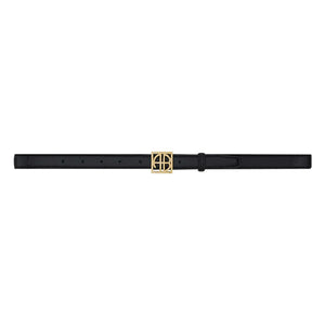 Anine Bing - Monogram Deri Kemer | Siyah