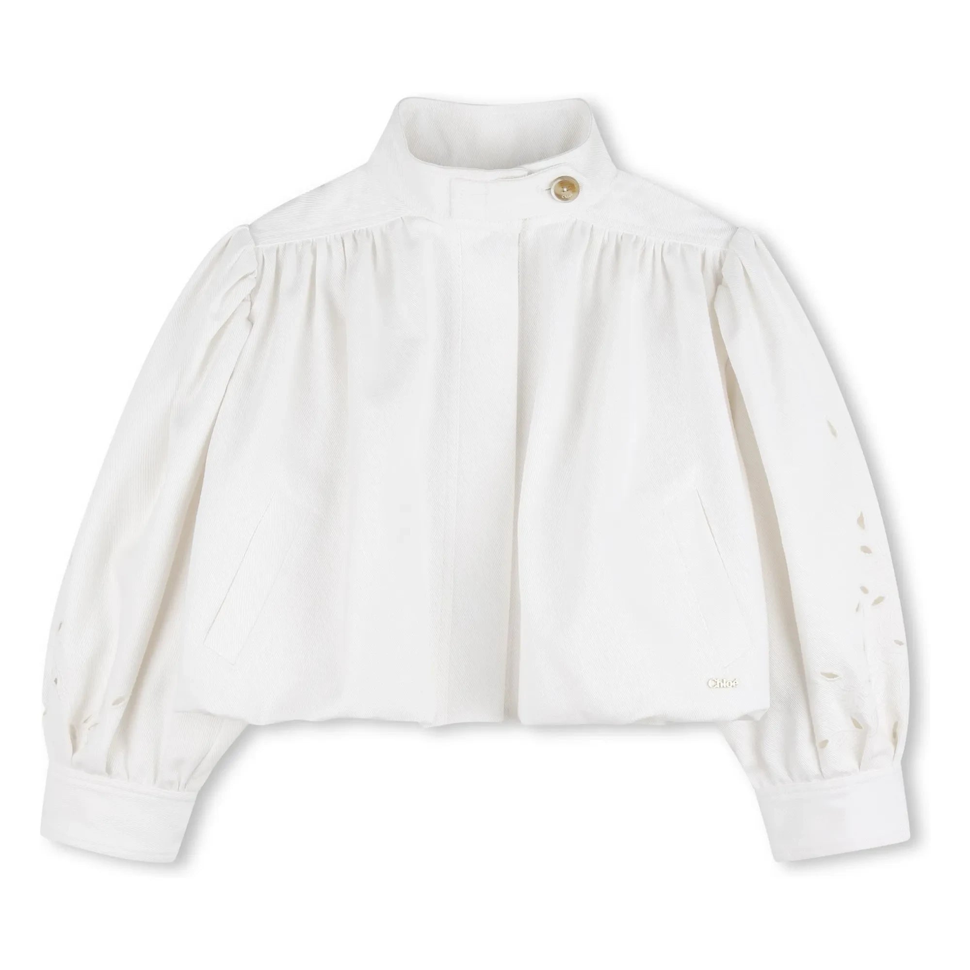 Chloé - Organic Cotton Embroidered Jacket | White