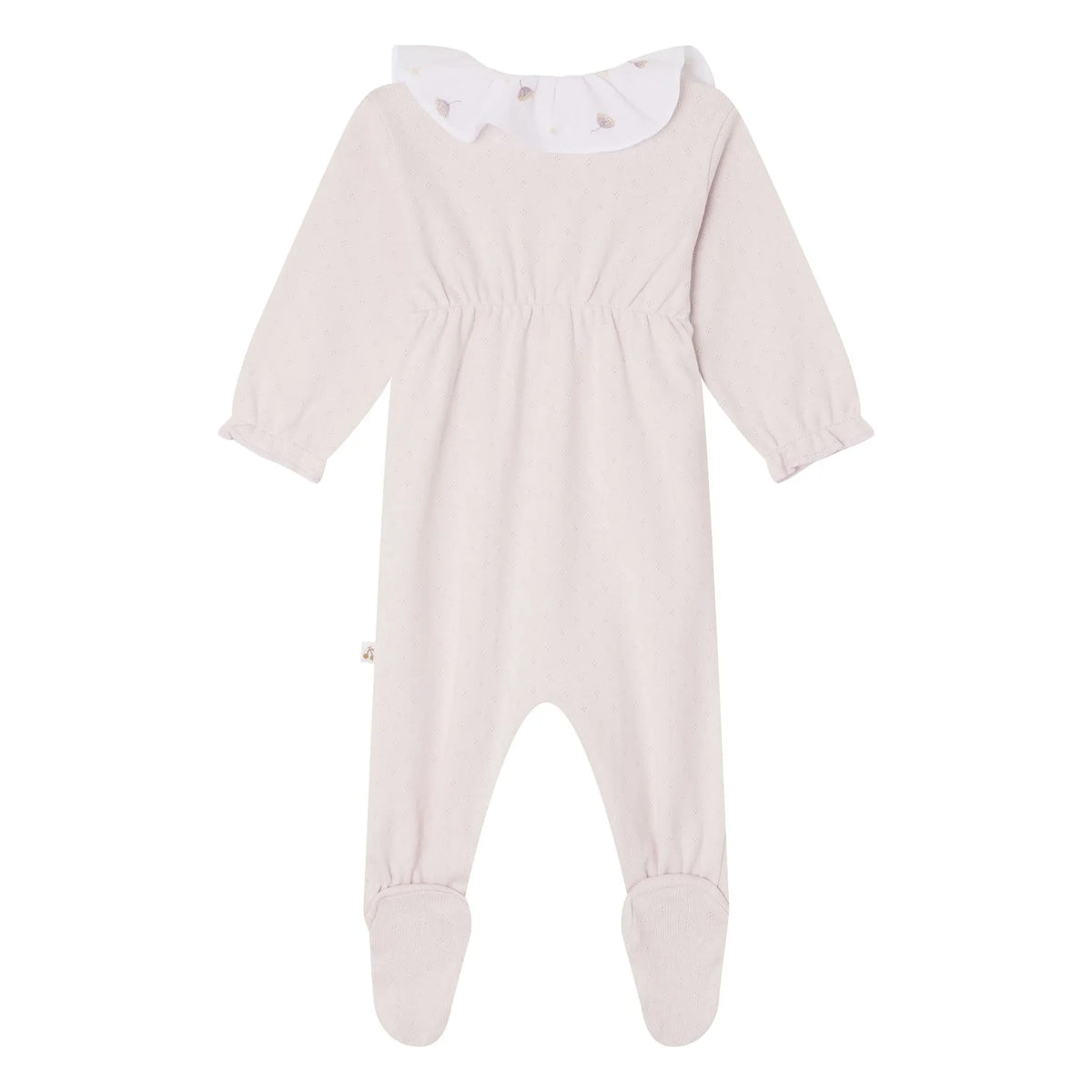 Bonpoint - Lintina Pointelle Organic Cotton Pajamas | Light Pink
