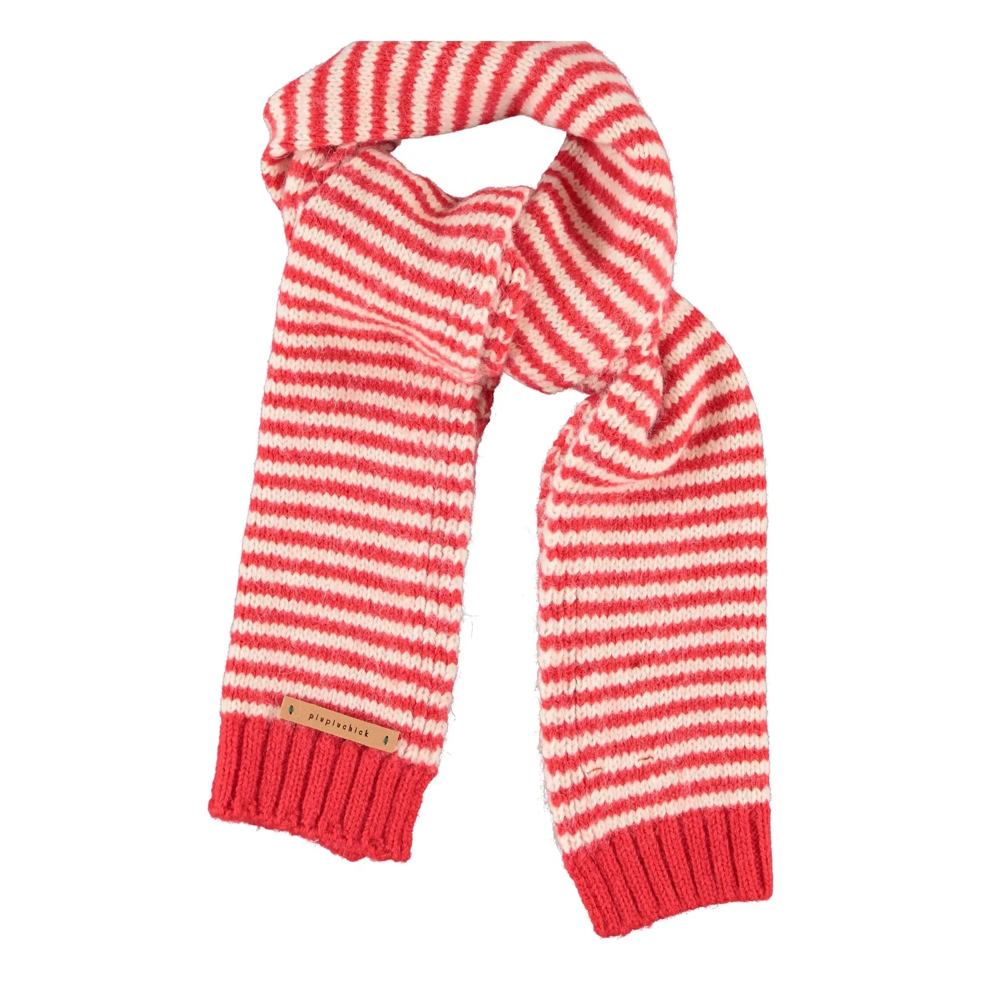 Piupiuchick - Striped Scarf | Red