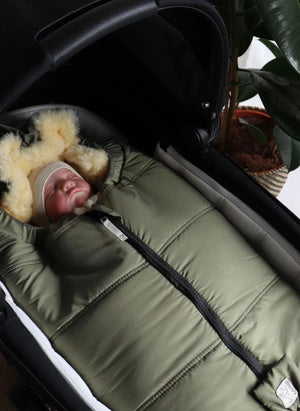 Kaiser - Naadja lambskin baby car seat insert | Khaki