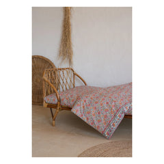 Louise Misha - Nicole Organic Cotton Elastic Fitted Sheet | Orange