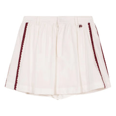 Indee - Vasislas Embroidered Short Skirt | White