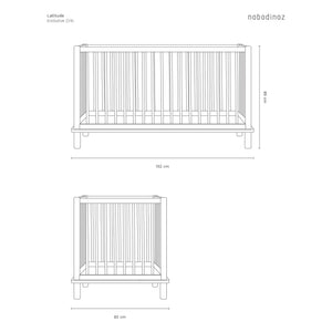 Nobodinoz - Latitude 70x140 Baby Bed | Oak